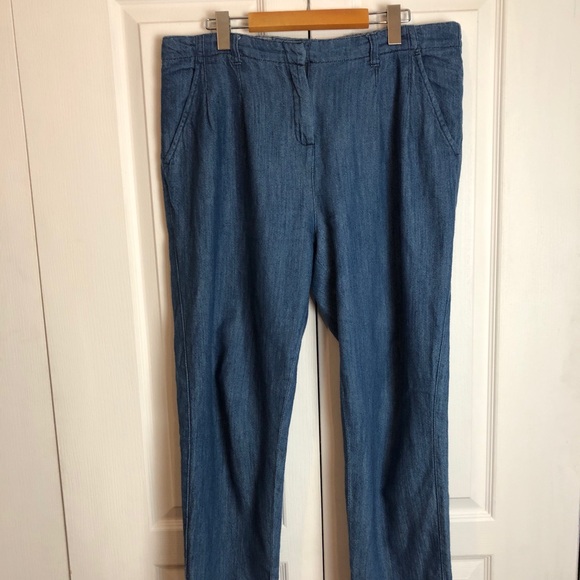 Denim Chambray Pants - Picture 3 of 9